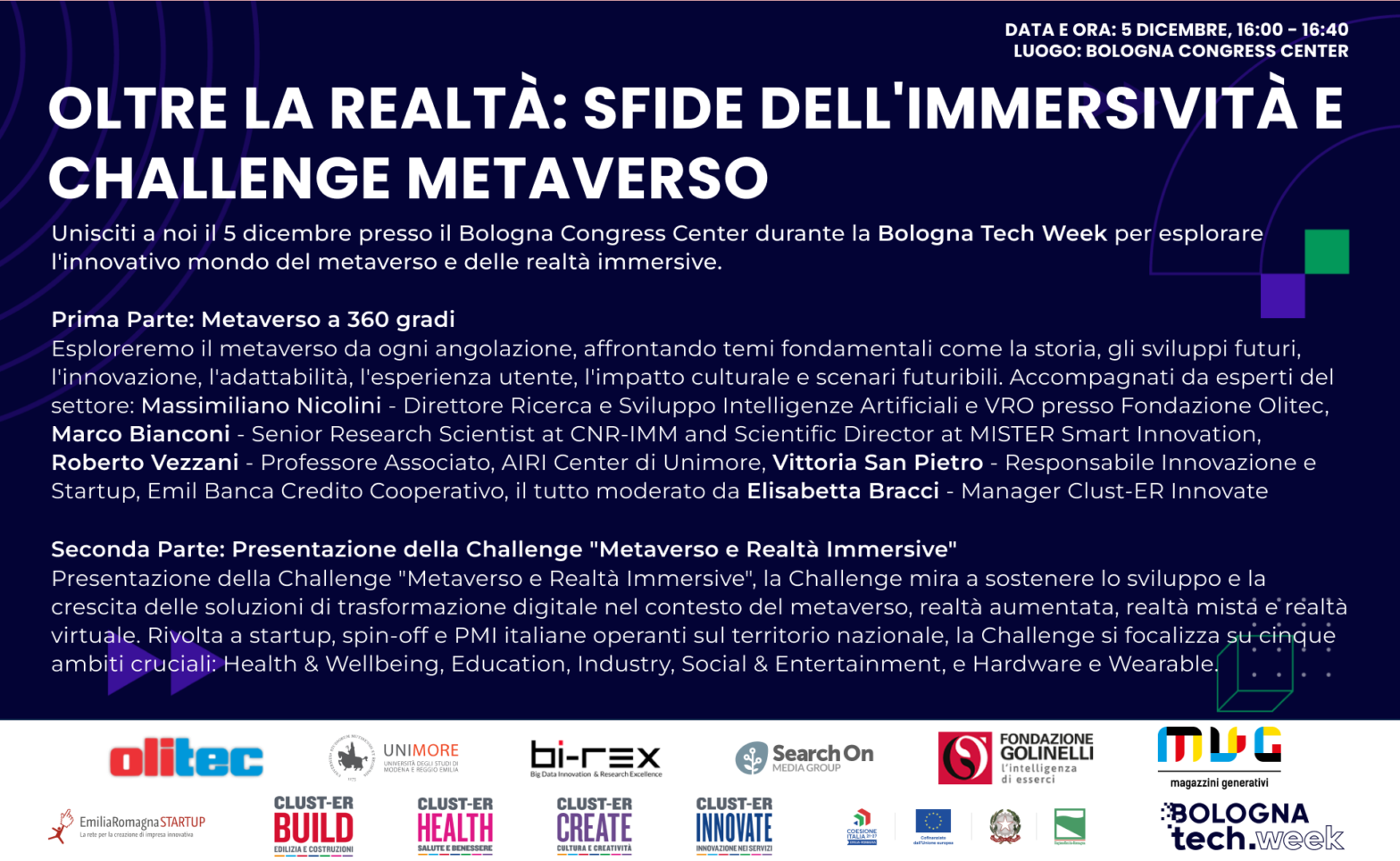 Bologna tech week Challenge-Metaverso